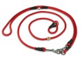 Smycz mysliwska Hunting Profi ze stoperem czerwona 8mm.2