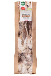 Suszone uszy królicze z futrem 400g