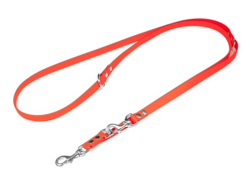 Smycz Biothane regulowana beta 16mm pomaranczowa