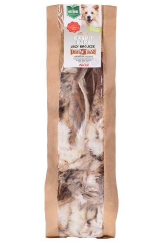 Suszone uszy krolicze z futrem 400g