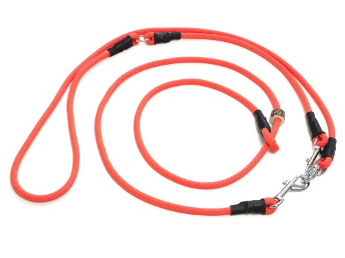 Smycz mysliwska Hunting Profi bez stopera jaskrawopomaranczowa 8mm