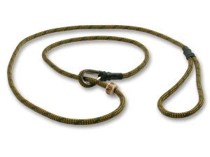 Smycz myśliwska Field trial bez stopera khaki-pomarańczowa 6mm