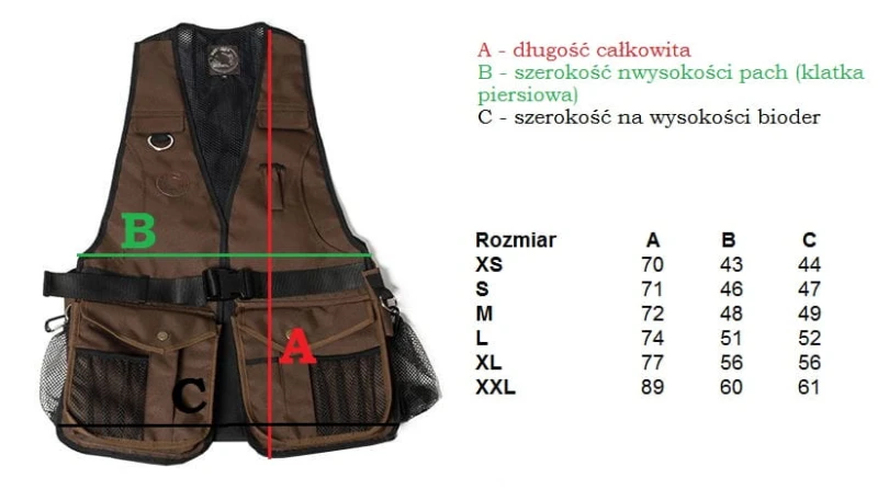 Kamizelka treningowa Profi brazowa.5
