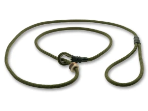 Smycz myśliwska Field trial bez stopera khaki 8mm