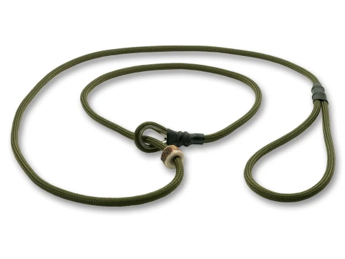 Smycz mysliwska Field trial bez stopera khaki 8mm