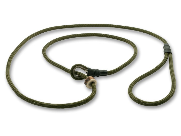 Smycz mysliwska Field trial bez stopera khaki 8mm